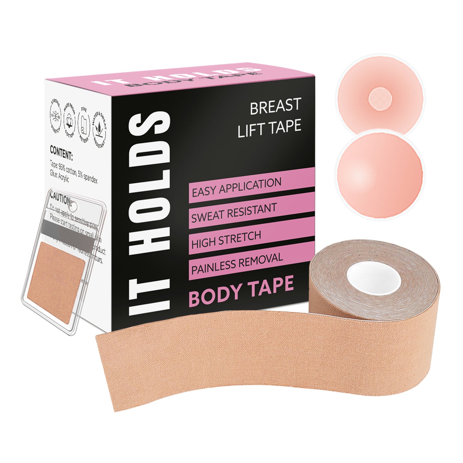 Cindy's Tape Boob Tape Nude Plus for D Cup up Size for Large Size DIY Boob  Lift Job Body Tape Breast Lift TapeBra TapeFoot TapeFabric Tape Medical  Grade and Waterproof. Kim K's